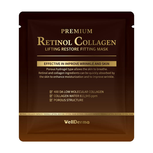 WellDerma - Premium Retinol Collagen Lifting Restore Fitting Mask