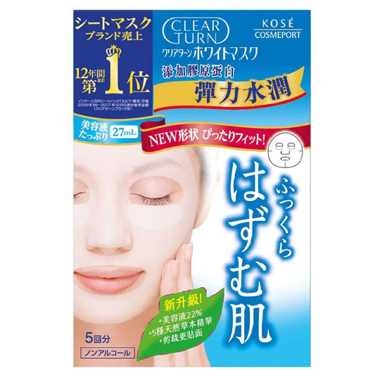 Kose - Clear Turn White Mask Collagen