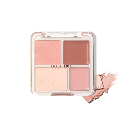 Judydoll - 4 Color Blush & Highlight Palette (flere varianter)