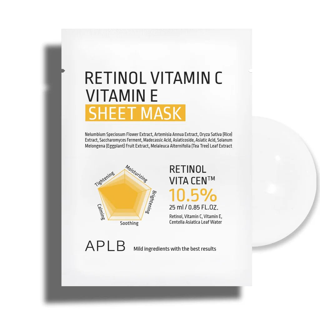 APLB - Retinol Vitamin C Vitamin E Sheet Mask