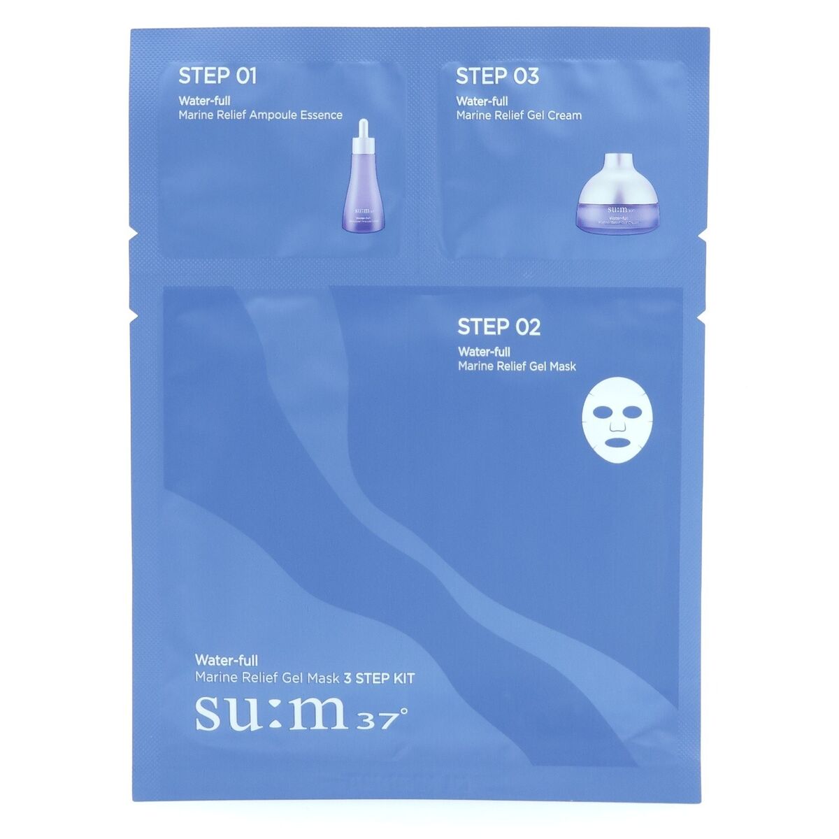 Su:m37 - Water-full Marine Relief Gel Mask 3 Step kit
