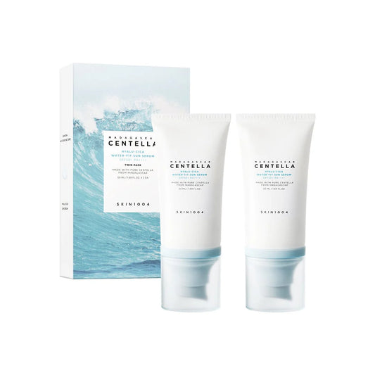 Skin1004 - Madegascar Centelle Hyalu-Cica Water Fit Sun Serum SPF50+ PA++++ Twin Pack